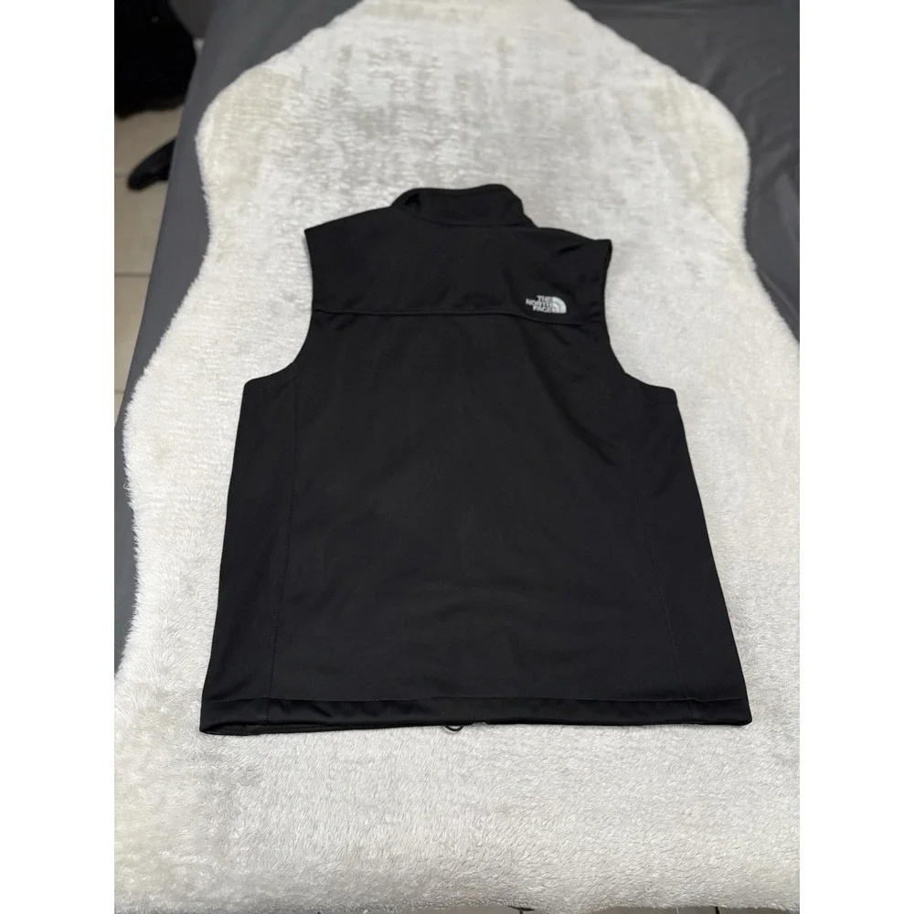 The North Face Vest‎ Mens Large Black WindWall Softshell Full Zip Logo